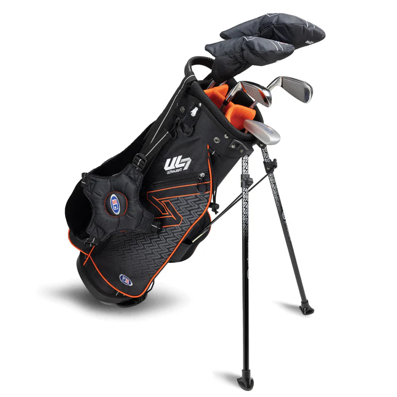 U.S. Kids Golf Pack 5 clubs UL7-51 (130-137 cm) Noir / Orange - GolfCenter.fr