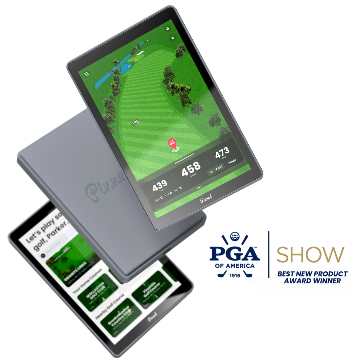 Pinned Golf The Caddie — Tablette GPS de golf - GolfCenter.fr