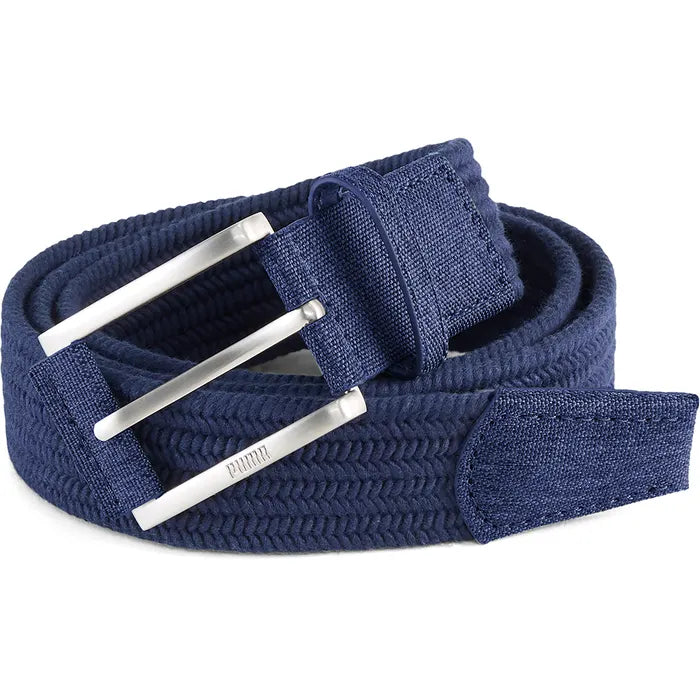 PUMA Ceinture Stretch Weave Deep Navy - GolfCenter.fr