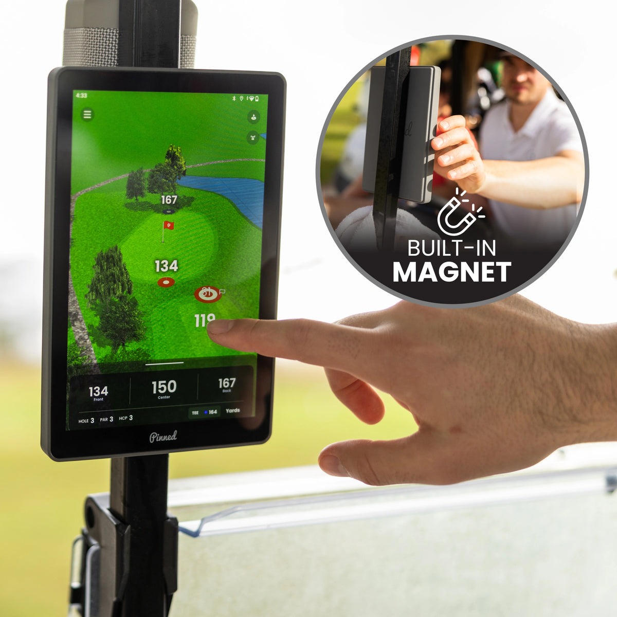 Pinned Golf The Caddie — Tablette GPS de golf - GolfCenter.fr