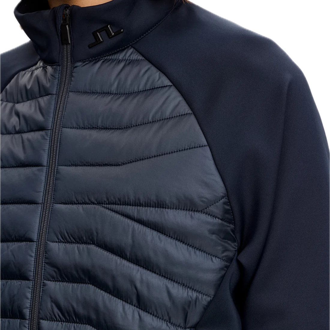J.Lindeberg Veste Heyden Quilt Hybrid Jacket Bleu Marine
