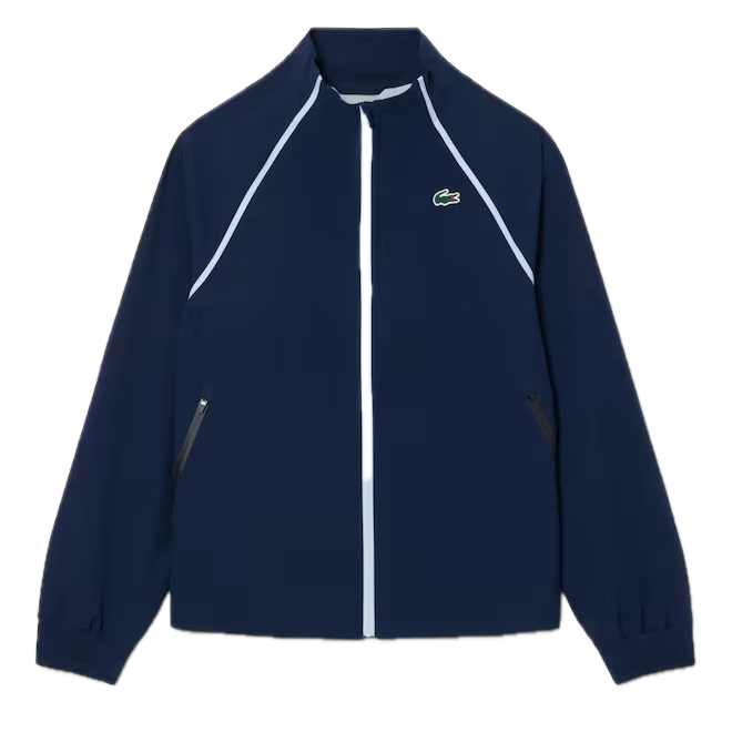 Lacoste Veste de pluie Golf Femme imperméable stretch Bleu Nuit