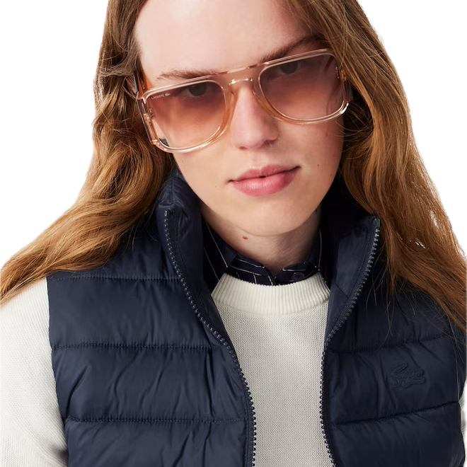 Lacoste Doudoune sans manches matelassée déperlante Femme Bleu Marine