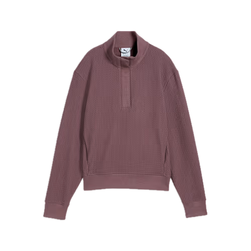 PUMA Veste Demi-Zip Boulder Femme Marron Cacao - GolfCenter.fr