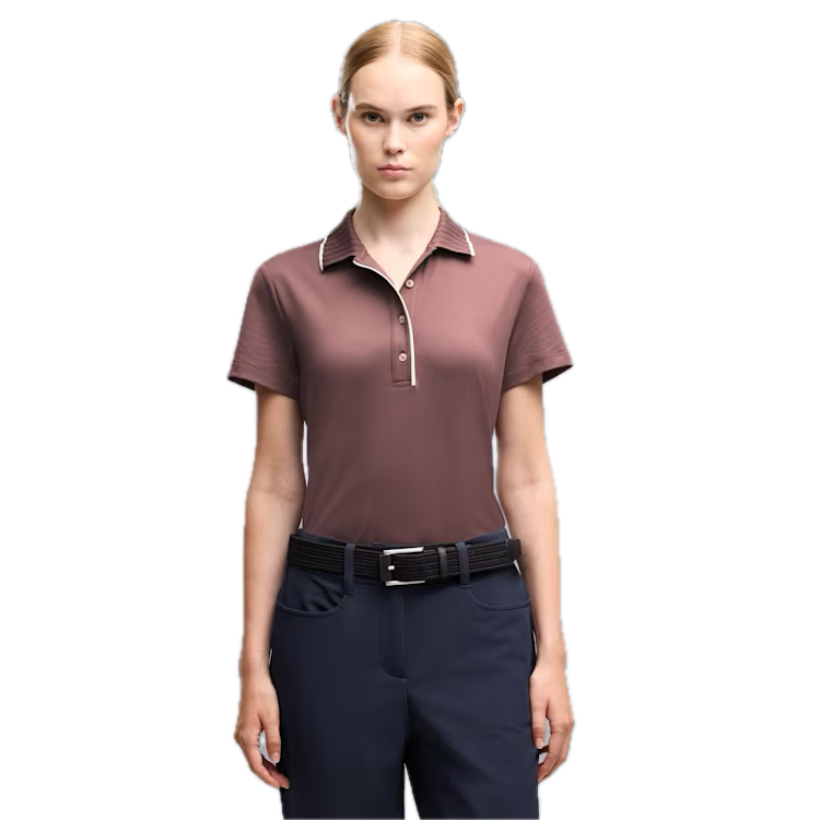 PUMA Polo CLOUDSPUN Bridges Manches Courtes Femme Marron Cacao - GolfCenter.fr