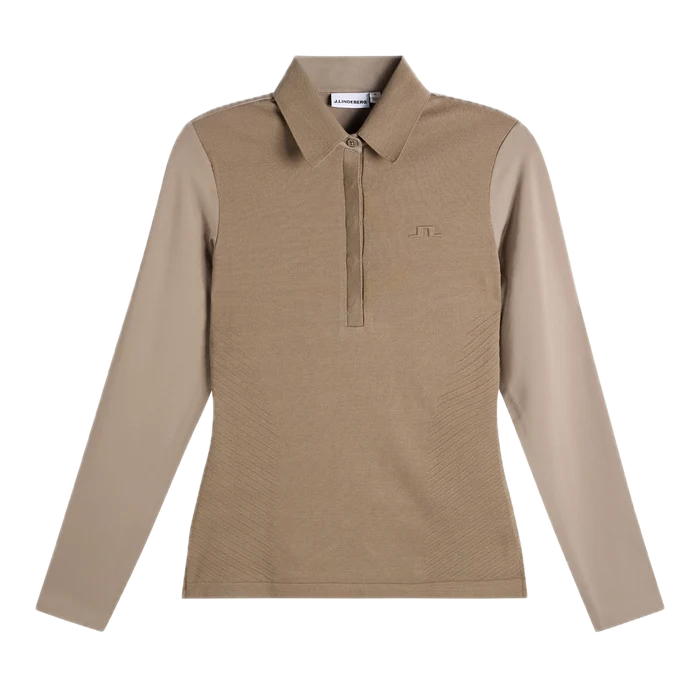 J.Lindeberg Polo Hybride Manches Longues Kailey Brindle