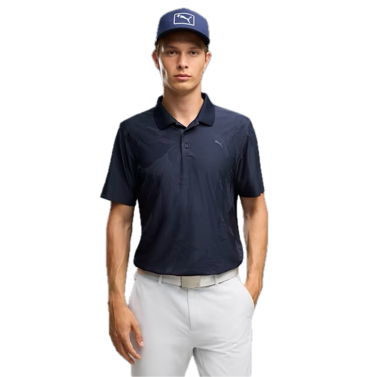 PUMA Polo MATTR Prima Bloom Bleu Marine - GolfCenter.fr