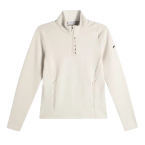 J.Lindeberg Mid-Layer Selena Quarter Zip Moonbeam