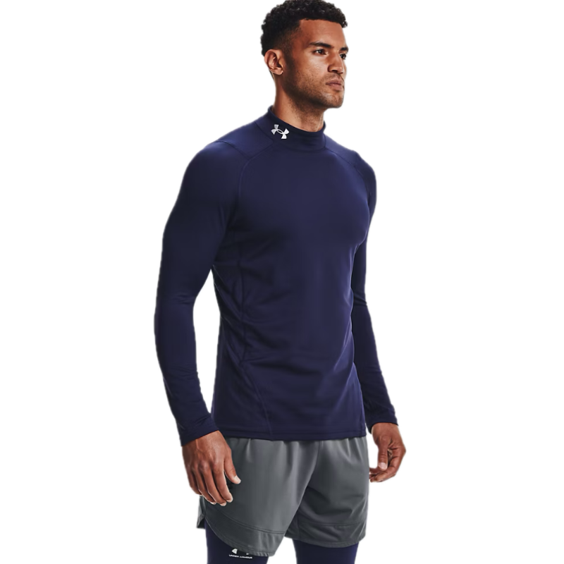 Under Armour Sous-couche ColdGear Fitted Mock Bleu Marine