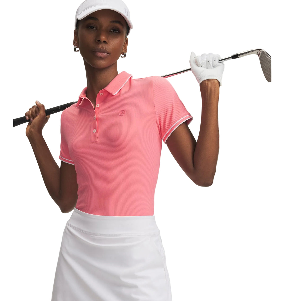 Under Armour Polo Mujer Drive Chill Rosa - GolfCenter.fr