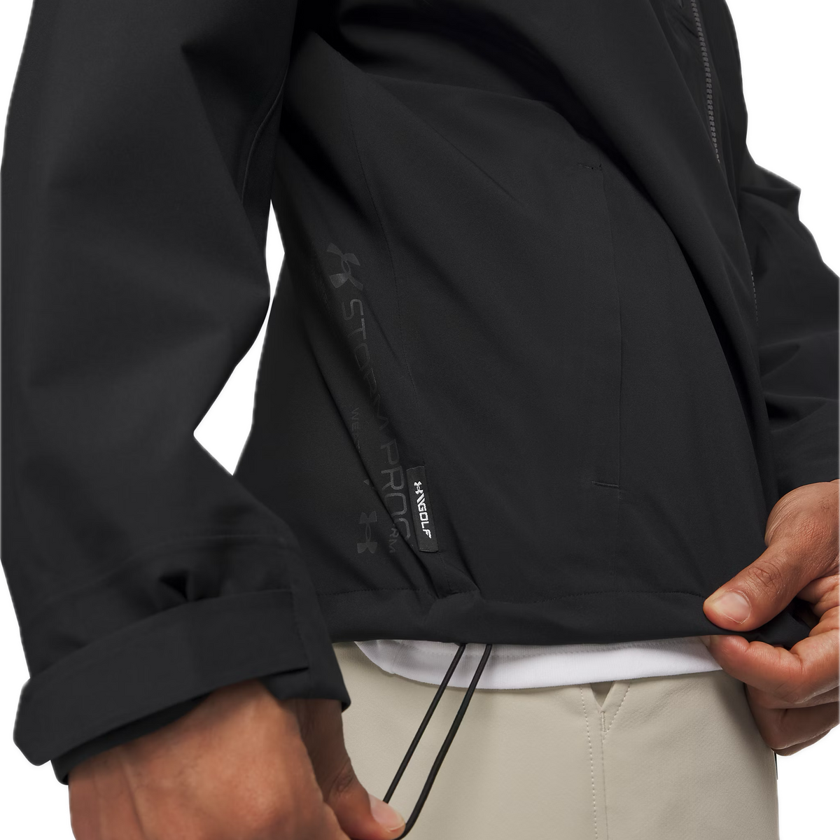 Under Armour Veste de Pluie Drive Pro Noir