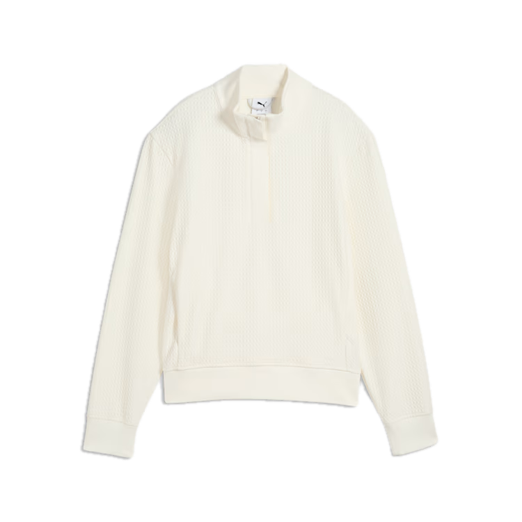 PUMA Veste Demi-Zip Boulder Femme Blanc Cassé - GolfCenter.fr