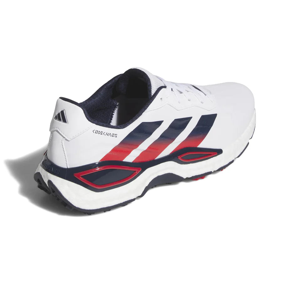 Adidas Chaussures Codechaos 27 Blanc / Bleu / Rouge - GolfCenter.fr