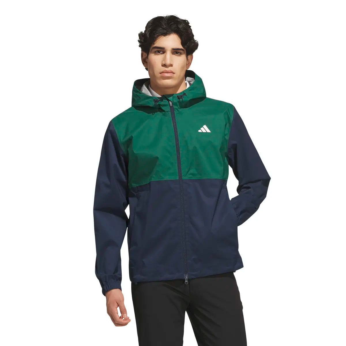 Adidas Veste Zip Intégral Climaproof Ultimate365 Vert / Bleu - GolfCenter.fr