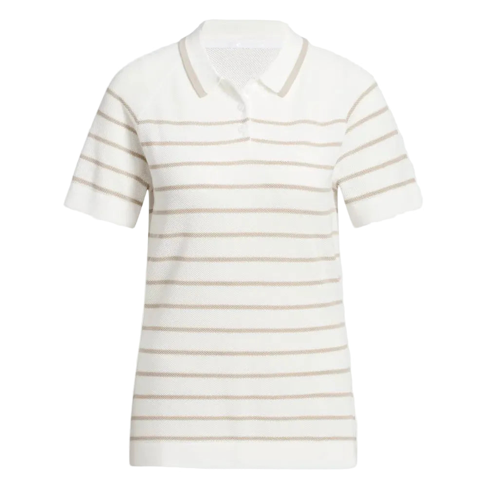 Adidas Polo de golf Maille rayé Ultimate365+ - GolfCenter.fr
