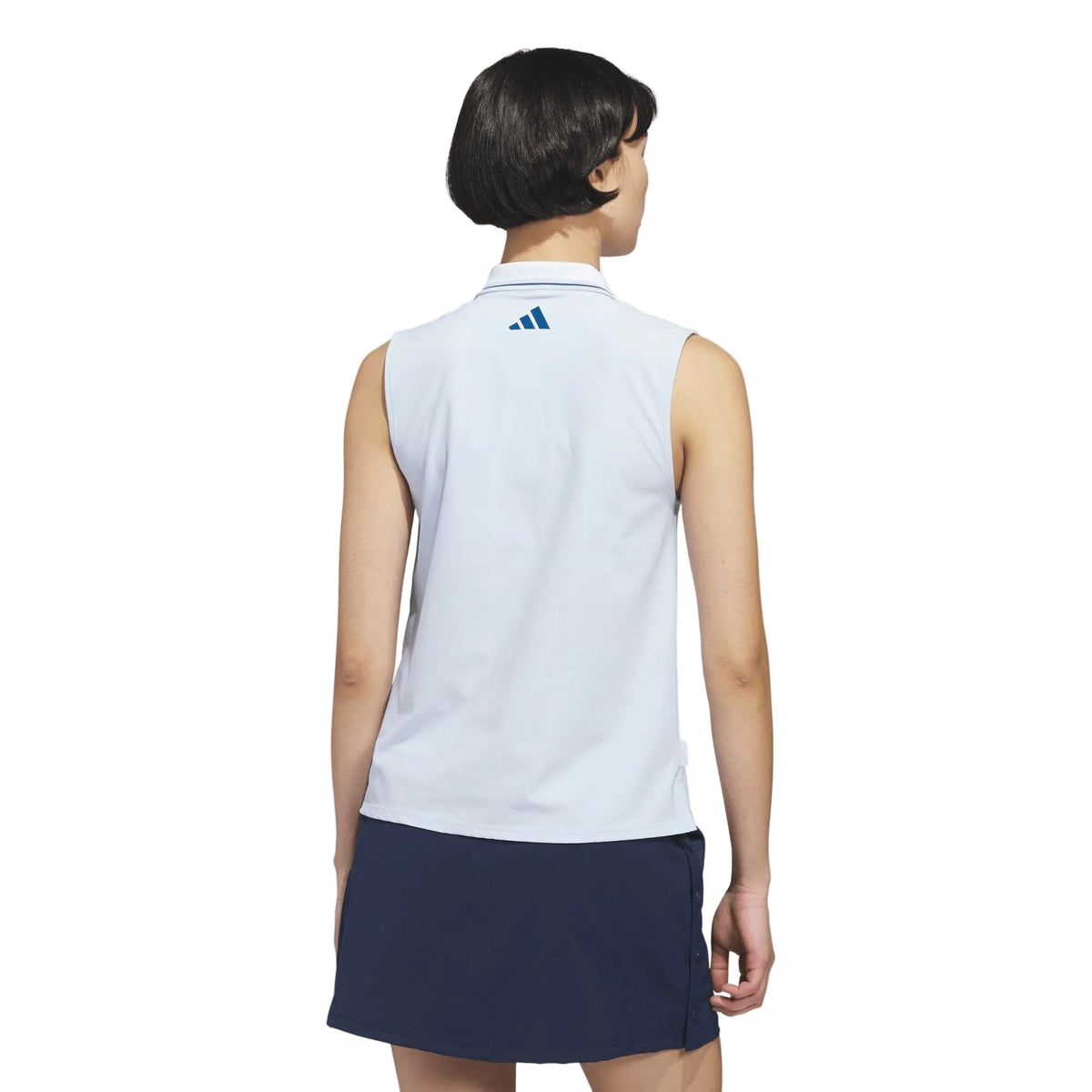 Adidas Polo de golf sans manches TWISTKNIT Bleu Ciel