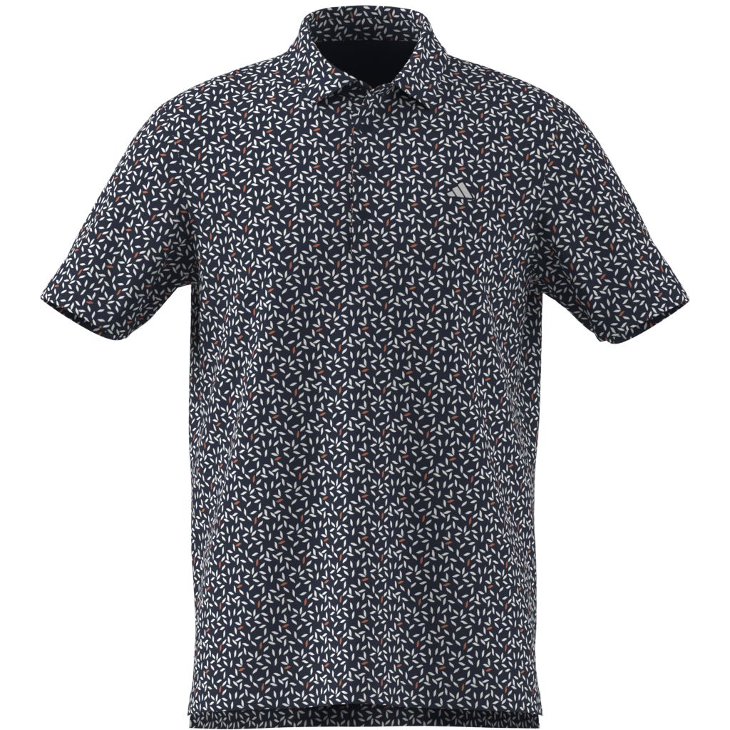 Adidas Polo Estampado Suave ULTIMATE365+ Marino/Blanco