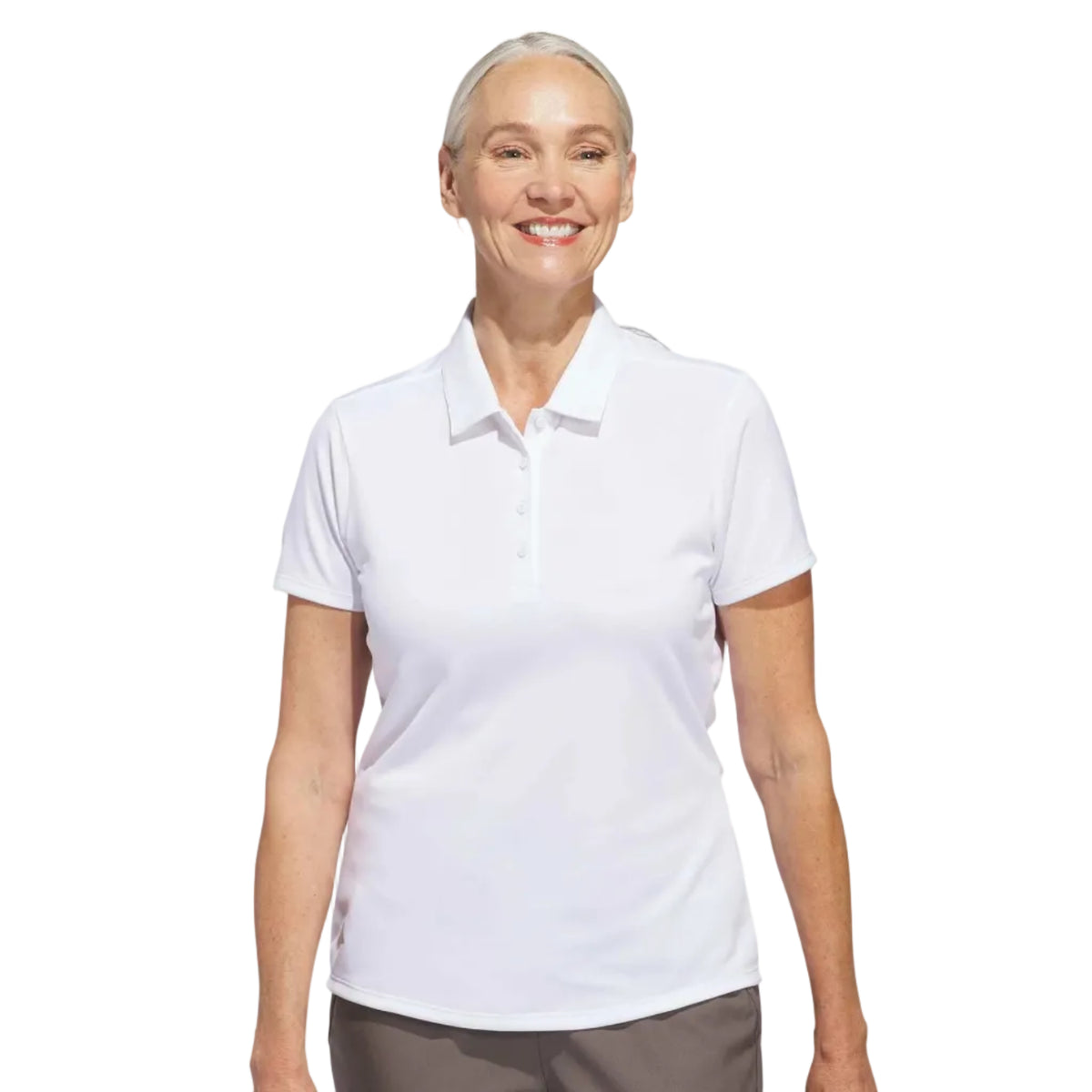 Adidas polo mujer performance solid white