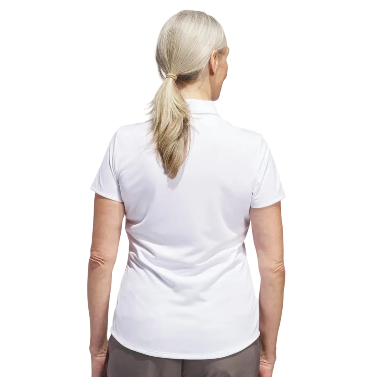 Adidas polo mujer performance solid white