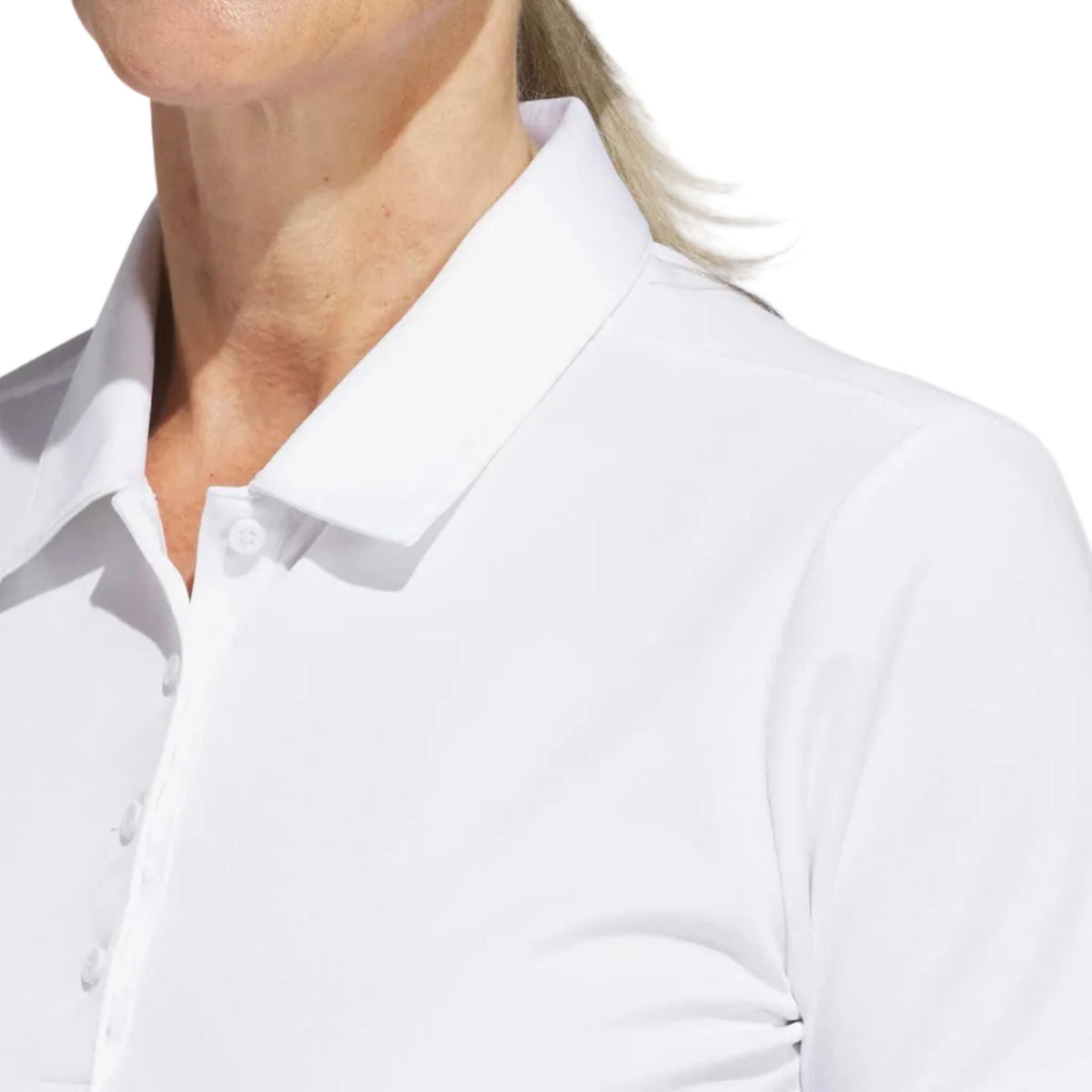Adidas polo mujer performance solid white