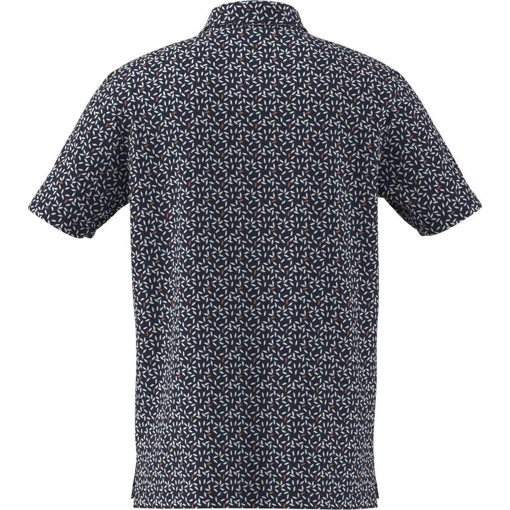 Adidas Polo Estampado Suave ULTIMATE365+ Marino/Blanco