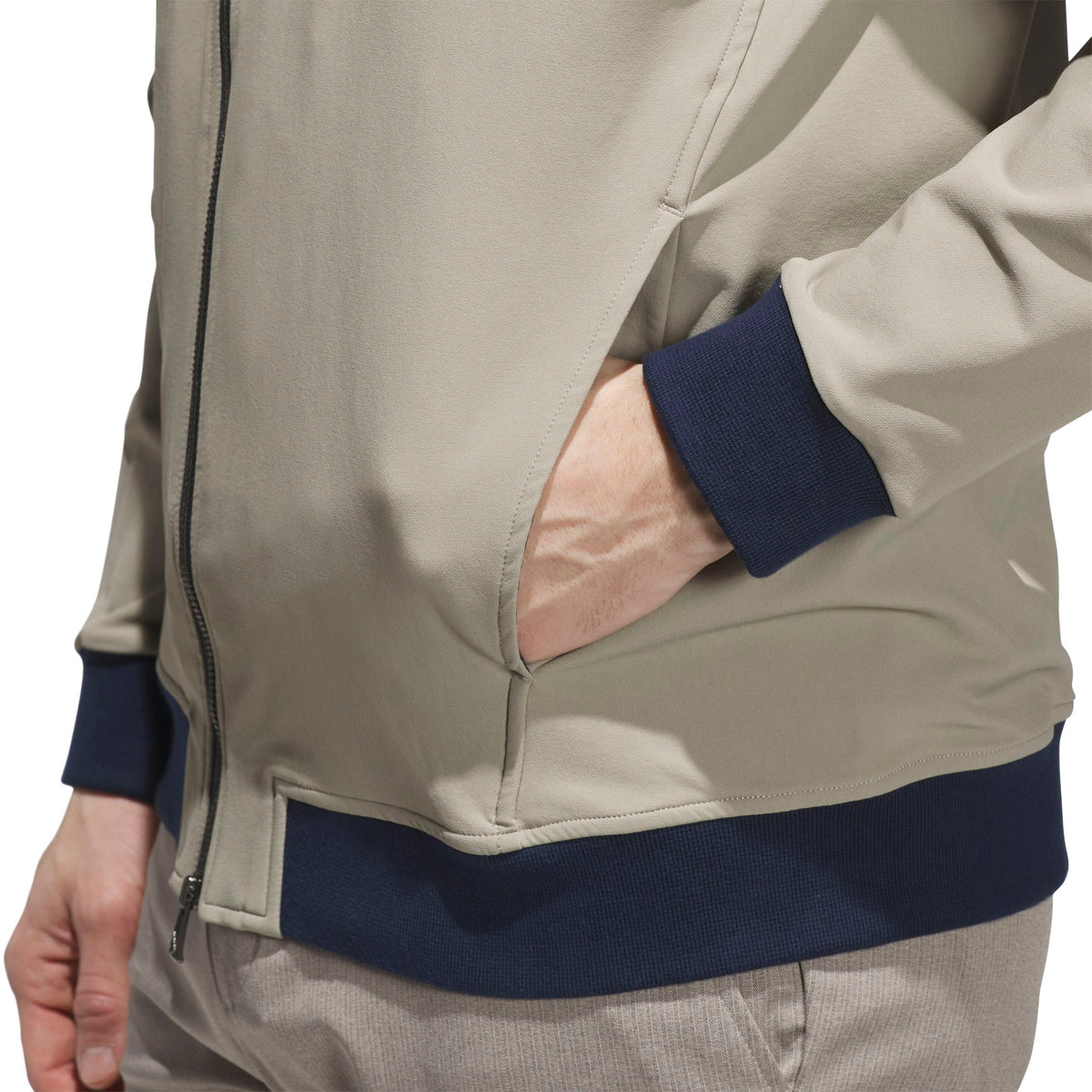 Adidas CHAQUETA Ultimate 365 Elevate Full Zip Hombre Beige