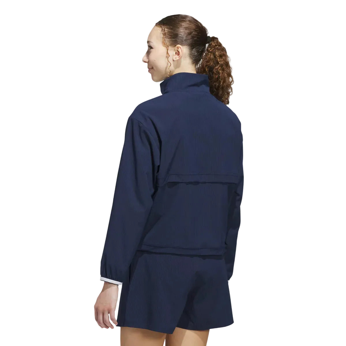 adidas Chaqueta Golf Mujer Demi-Zip Collegiate Azul Marino - GolfCenter.fr