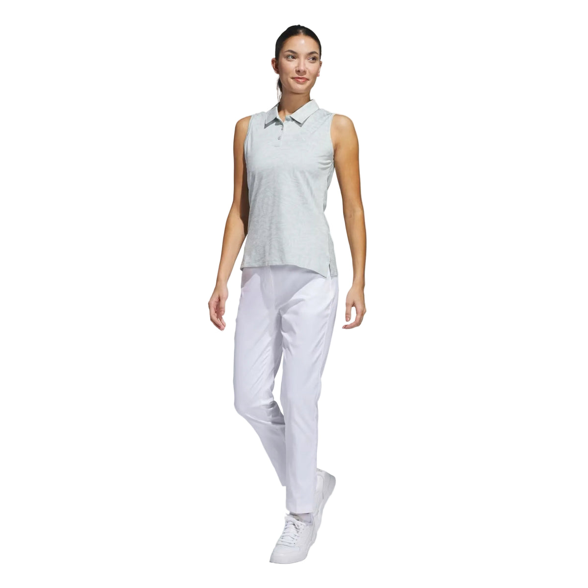 Adidas polo femme ultimate jacquard wonder silver