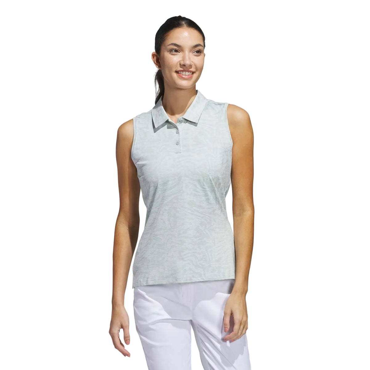 Adidas polo femme ultimate jacquard wonder silver