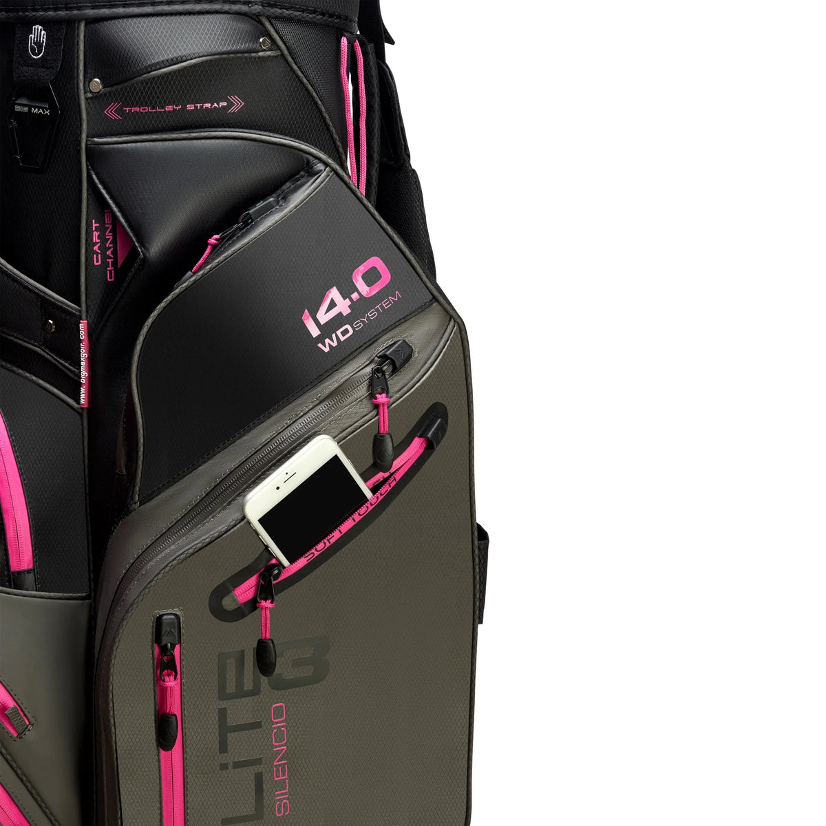 Big Max Bolsa de Carro Silencio 3 Charcoal/Fushia