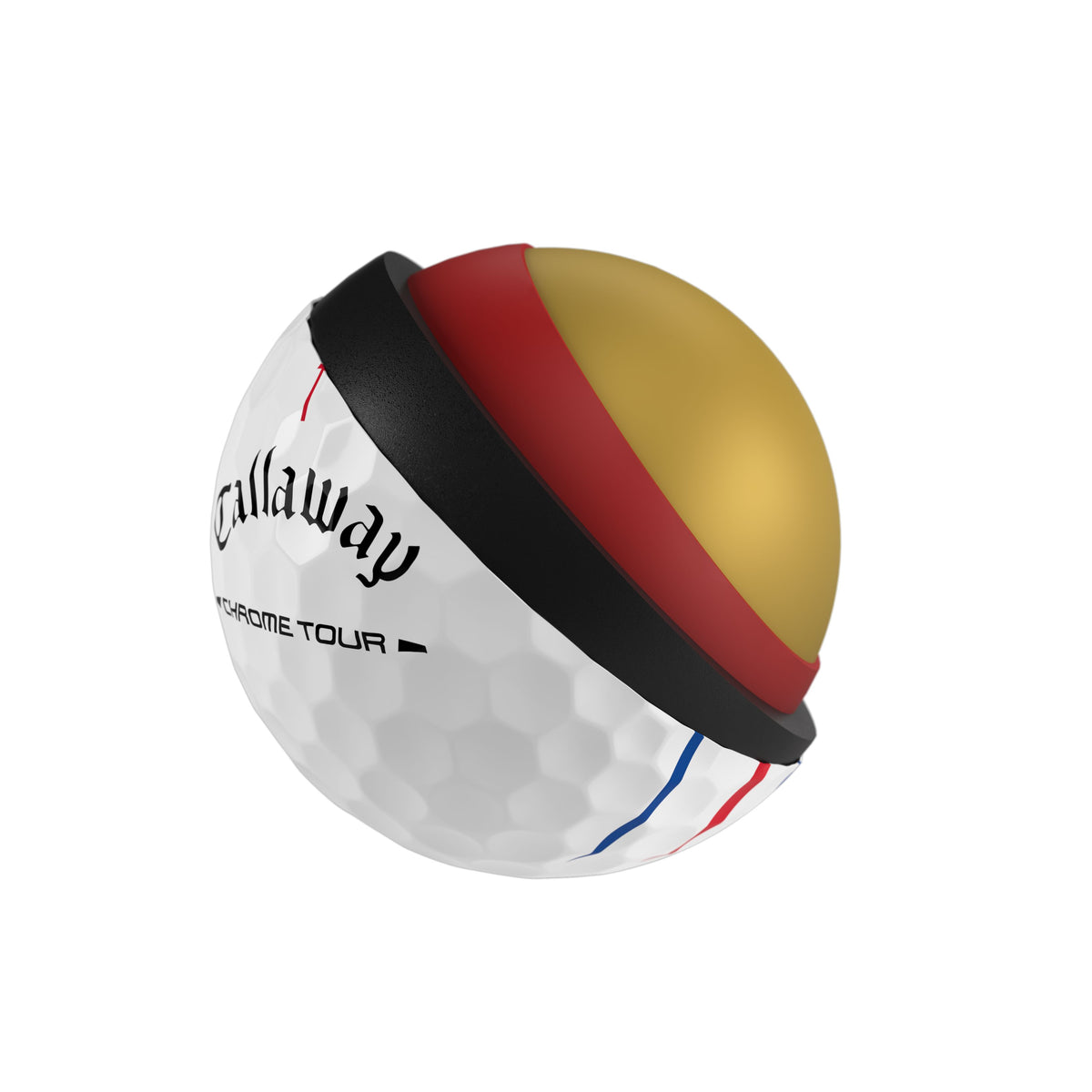 Callaway Balles Chrome Tour Blanche Triple Track 2026