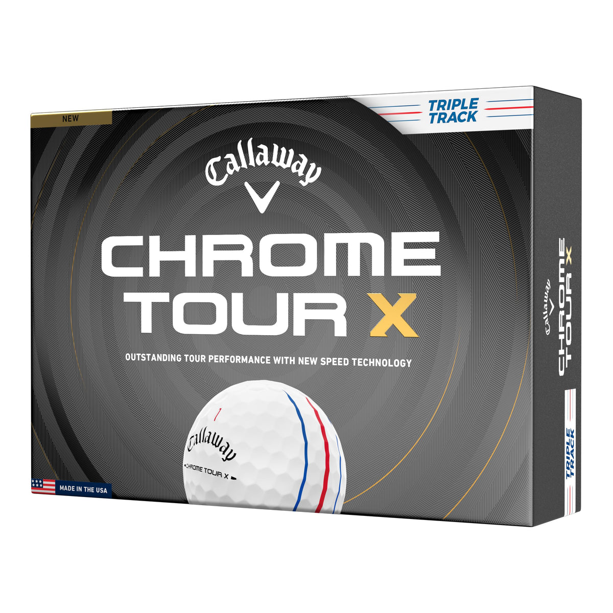 Callaway Balles Chrome Tour X Blanche Triple Track 2026 (boite de 12)