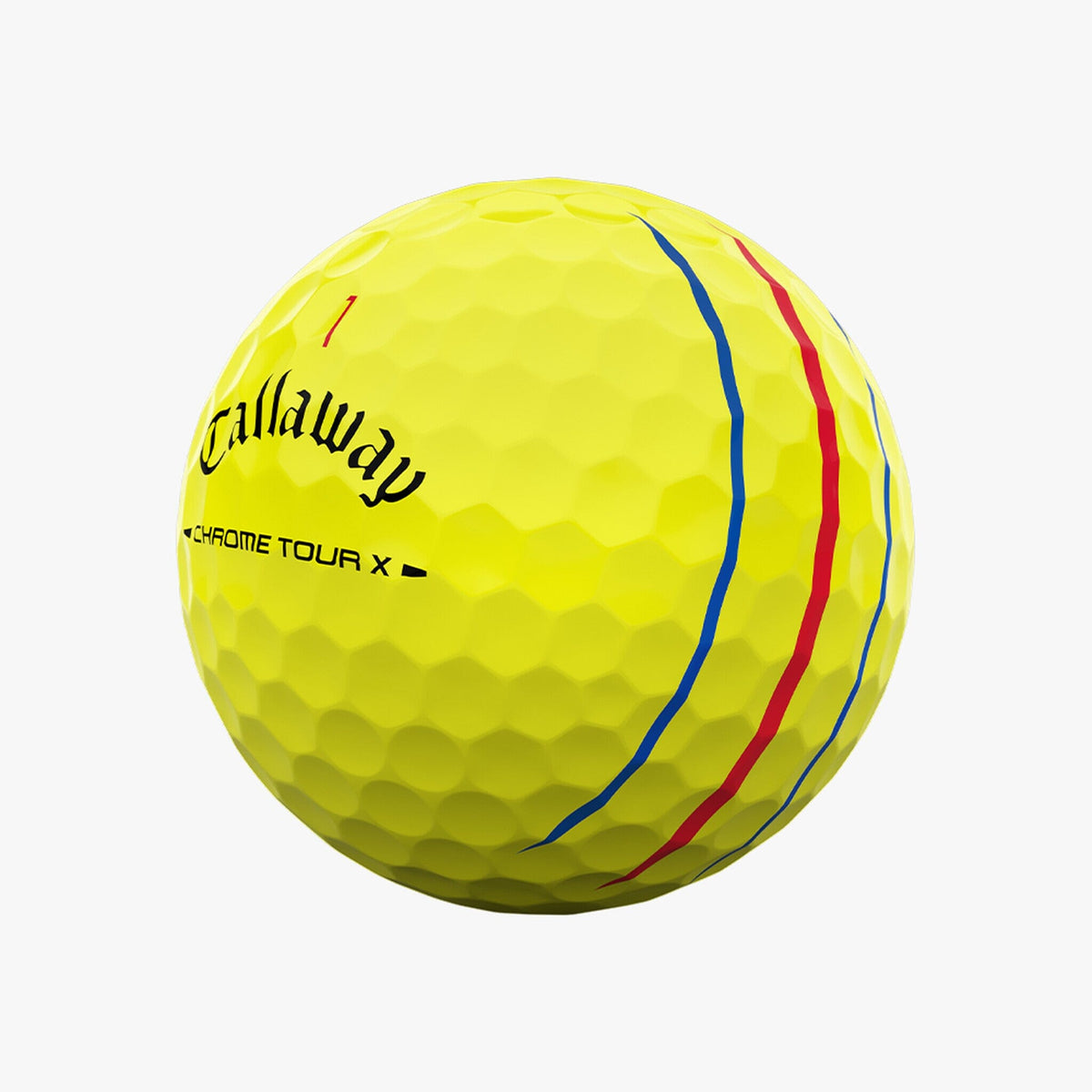 Callaway Bolas Chrome Tour X Amarillo Triple Track 2025 (caja de 12)