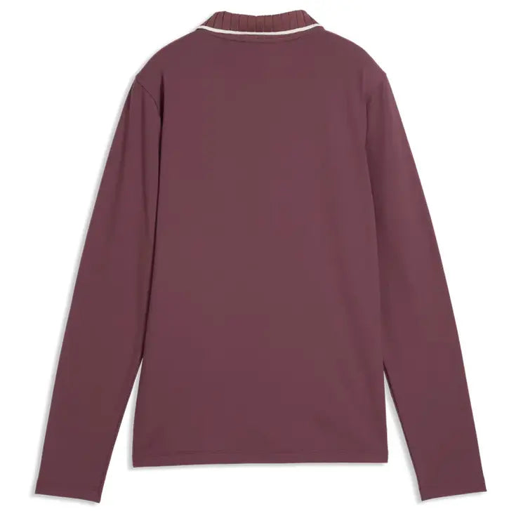 Puma Golf Polo CLOUDSPUN Bridges manches longues femme Marron Cacao - GolfCenter.fr