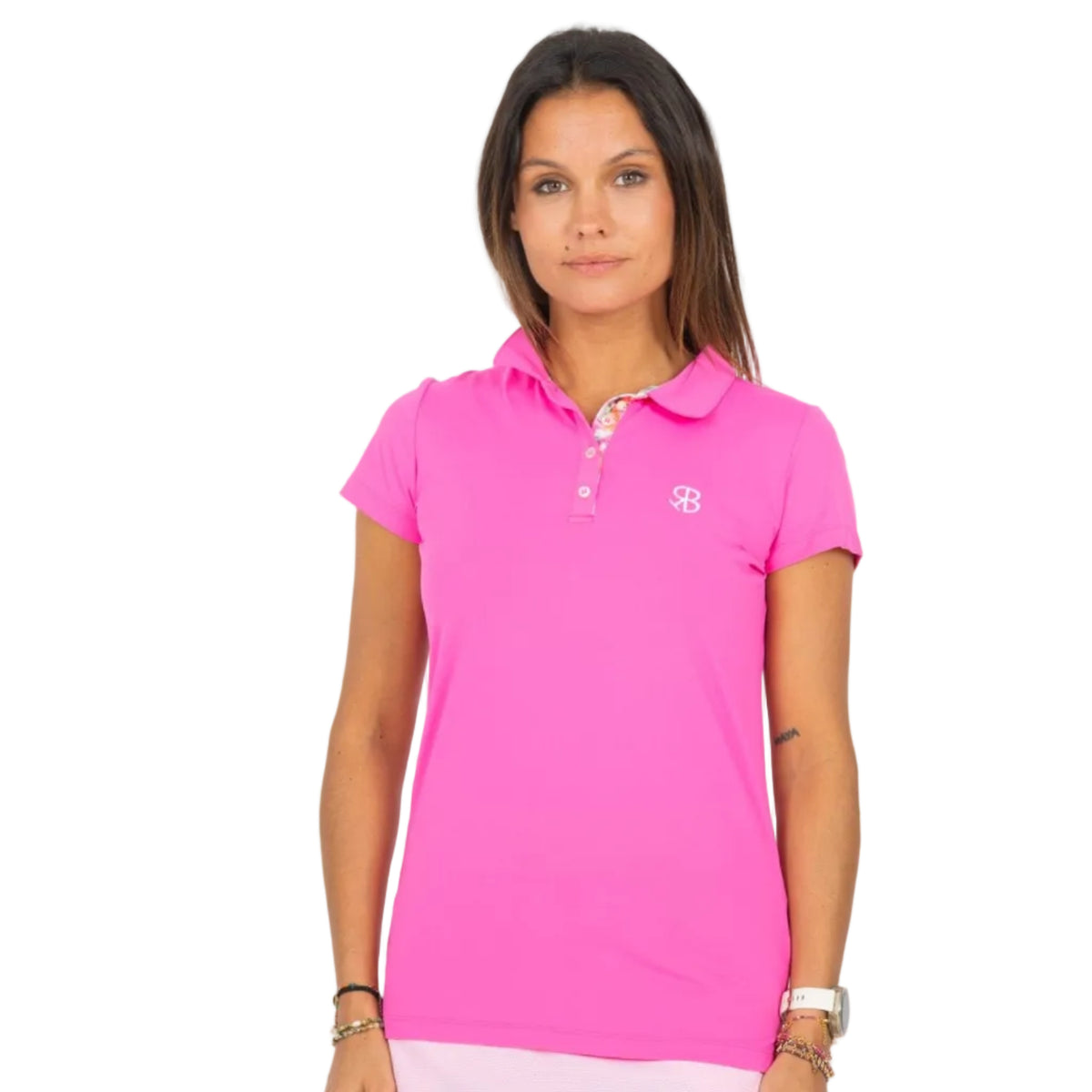 Chiberta Polo de golf Caddie femme Rose