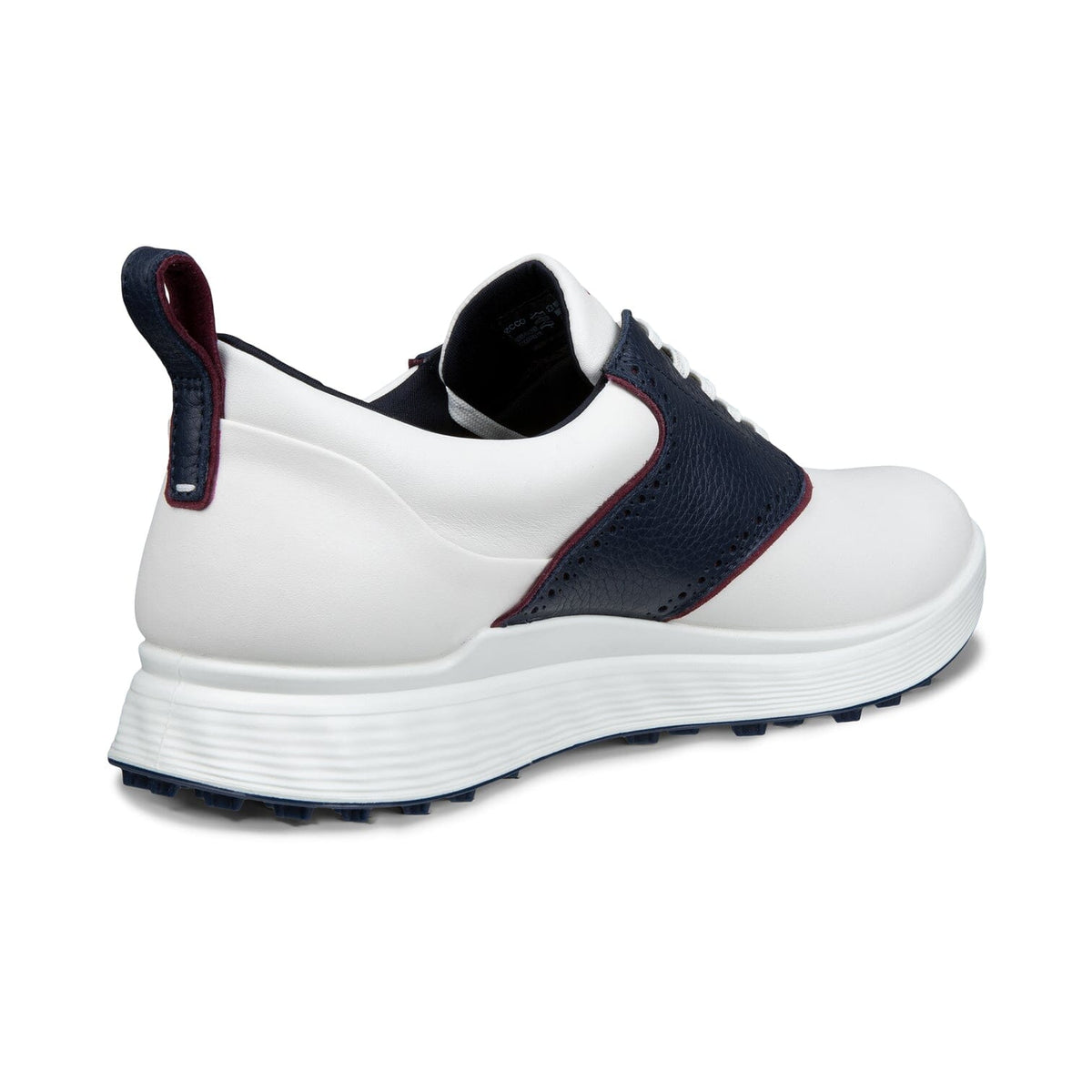 ECCO Zapatos de golf S-Casual Blanca Marino