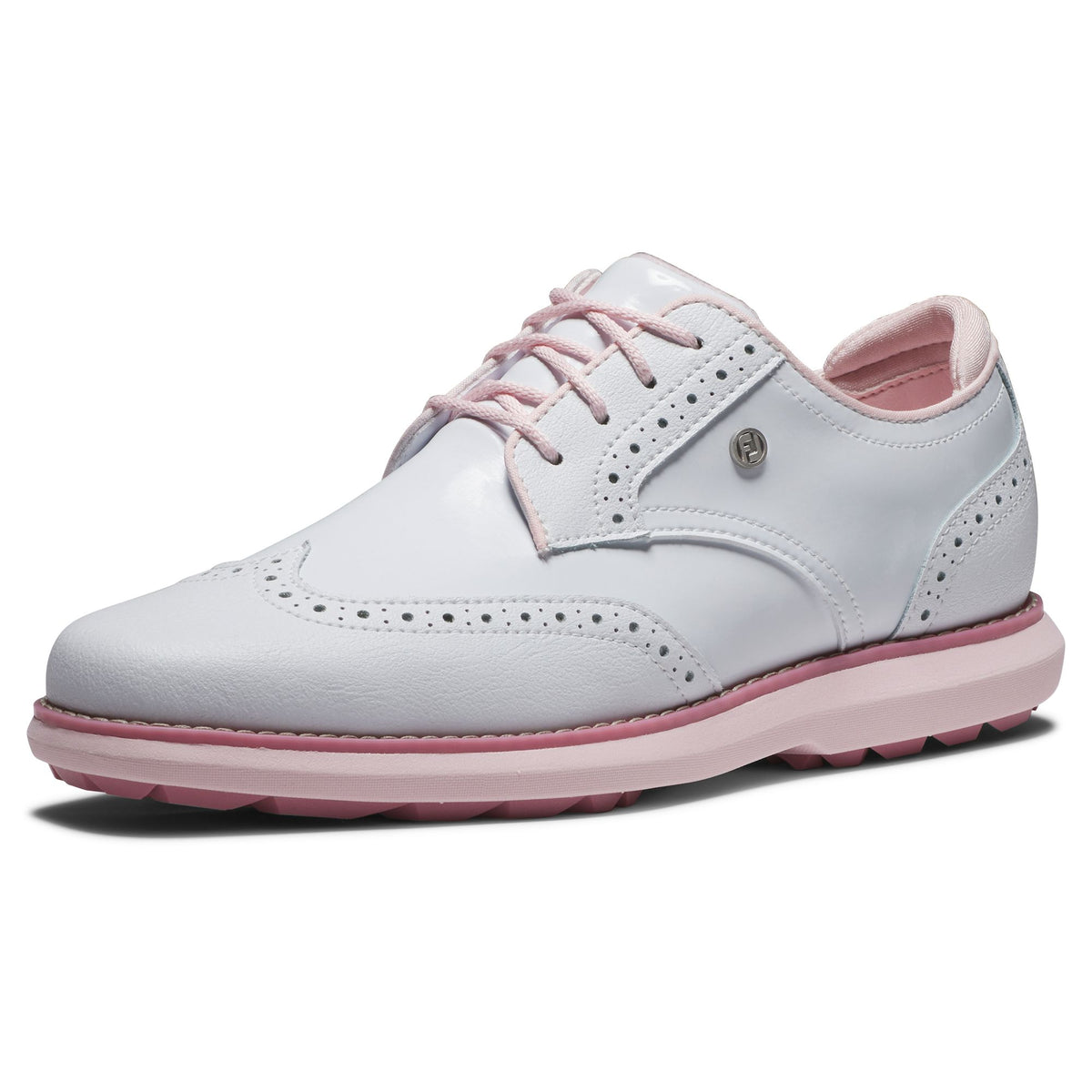 Footjoy Chaussure Femme sans crampon Traditions white pink