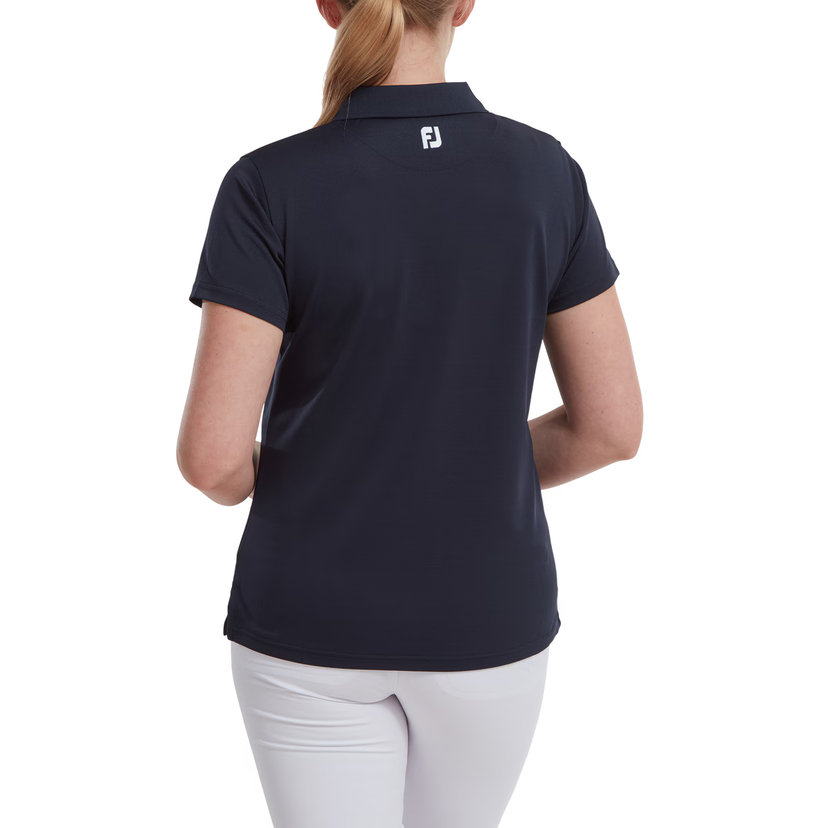 Footjoy Polo Femme Piqué uni Navy