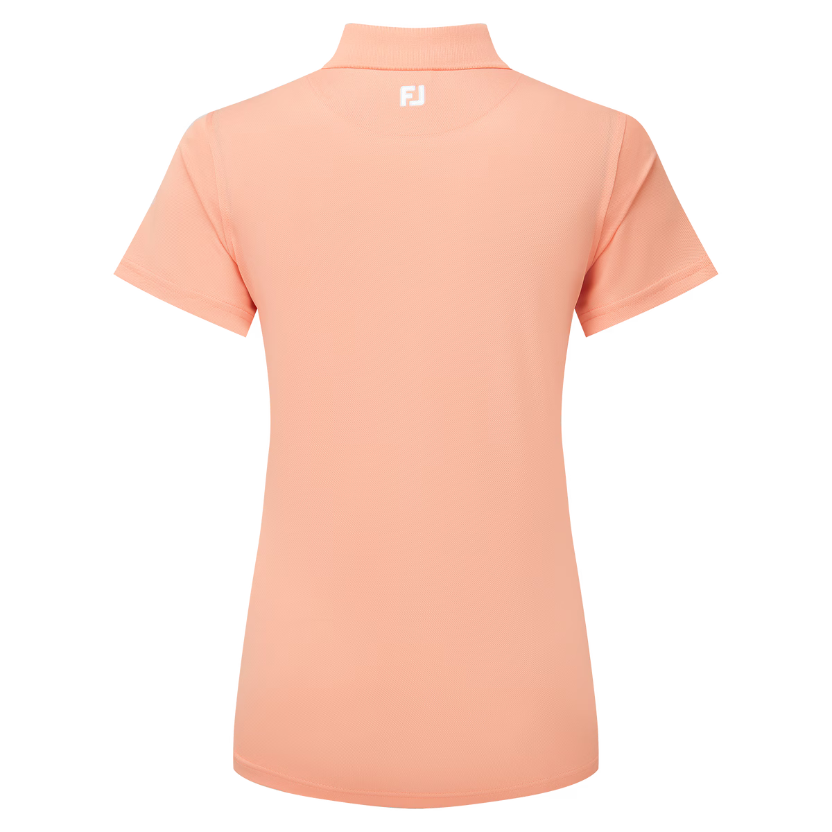 Footjoy Polo Femme Piqué uni Orange Pâle
