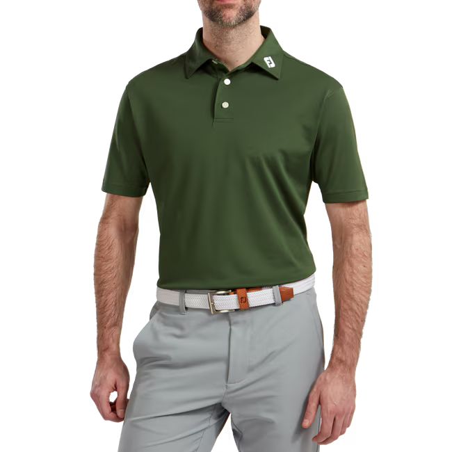 Footjoy Polo Stretch Piqué Olive