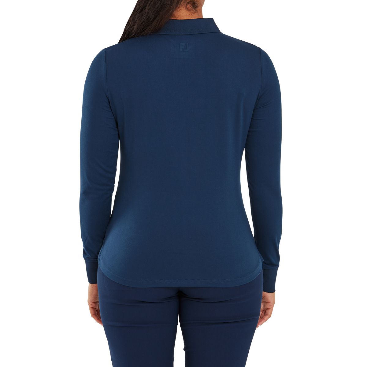 FootJoy Polo Manga Larga ThermoSeries Mujer Azul Marino