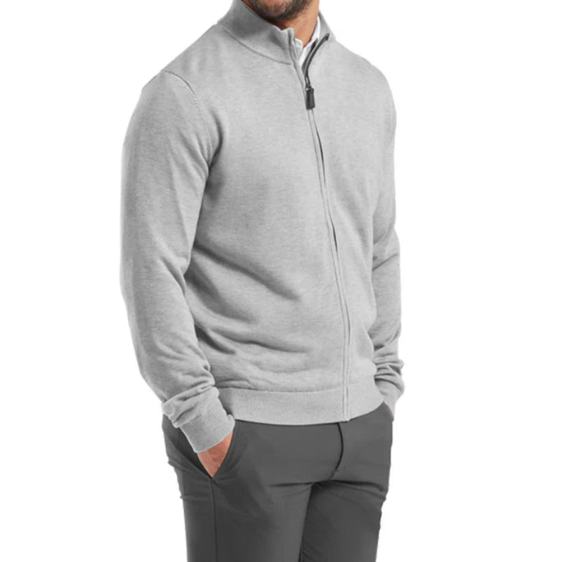 FOOTJOY Full ZIP JERSEY EN LANA forrado gris