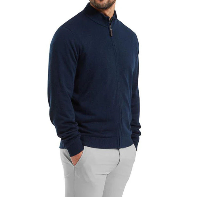 FootJoy Pull Full-Zip doublé Drirelease Navy