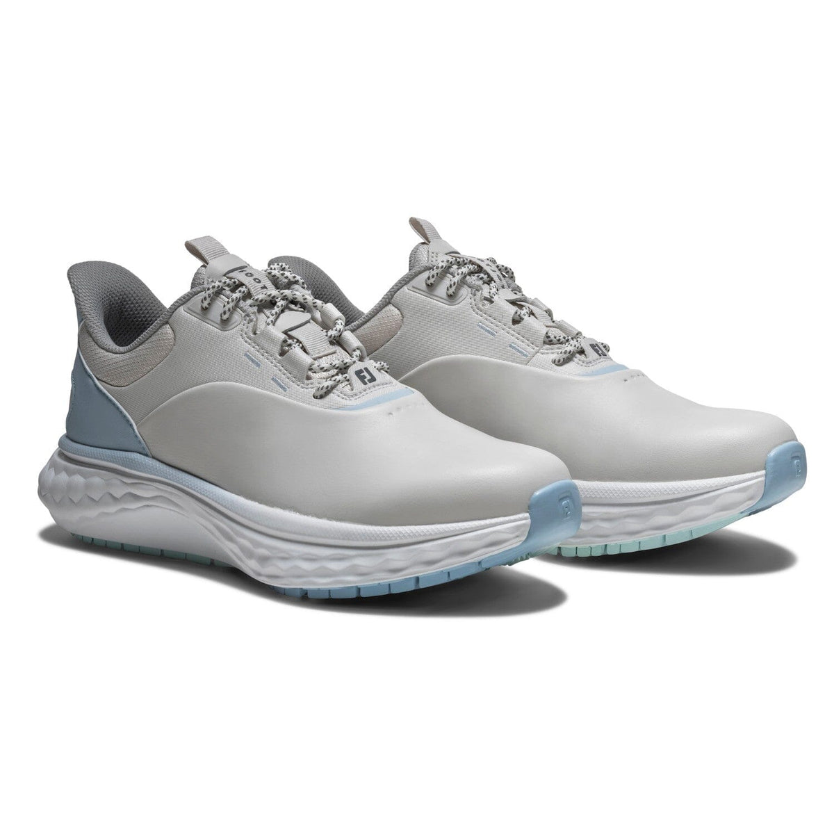FootJoy Quantum Leather Mujer Gris Blanco Azul – Comodidad & Elegancia