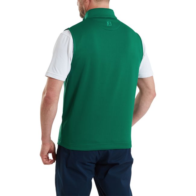 Footjoy Veste Sans Manche FootJoy 1/2 Zip Vert