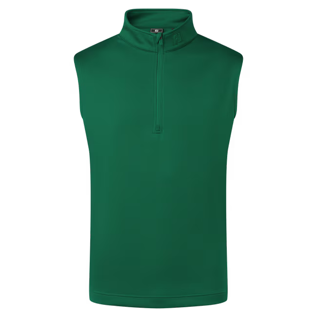 Footjoy Veste Sans Manche FootJoy 1/2 Zip Vert
