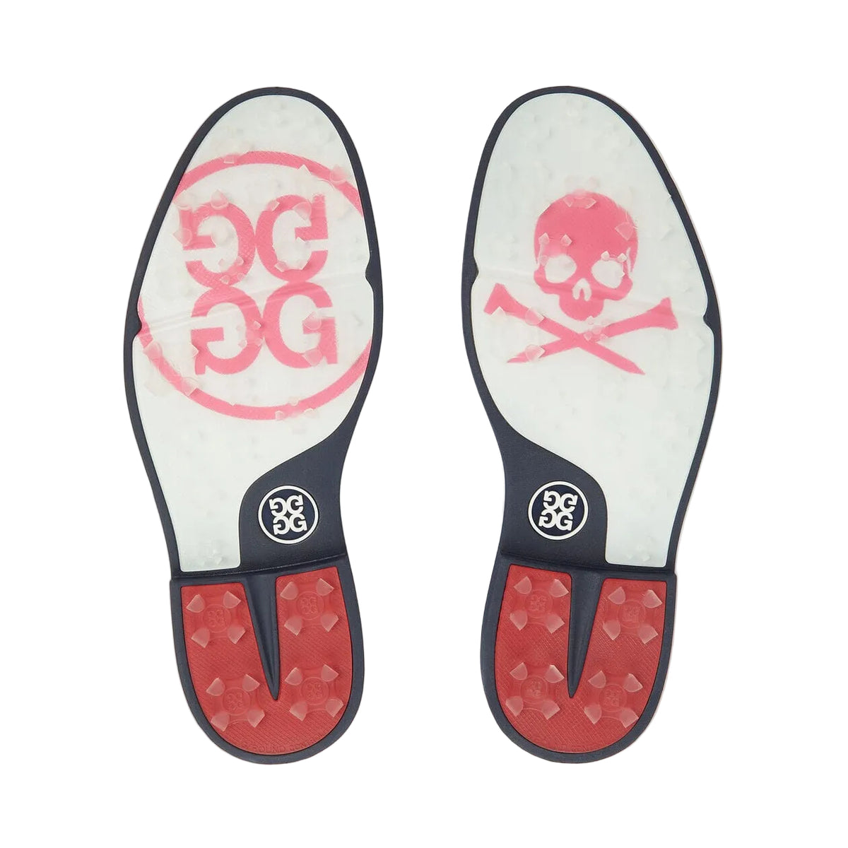G/FORE Chaussures Gallivanter pebble leather Snow Twilight
