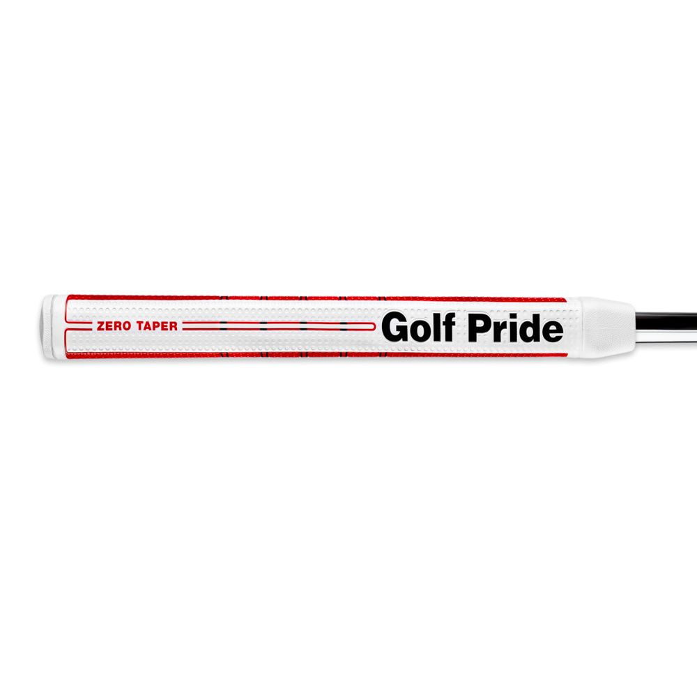 Golf Pride Grip putter Zero Taper Straight Blanco Rojo