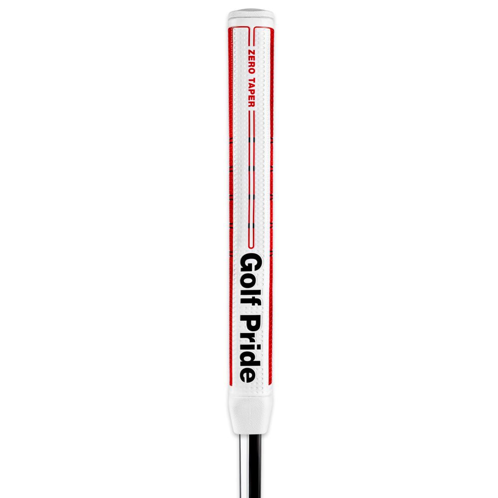 Golf Pride Grip putter Zero Taper Straight Blanc Rouge