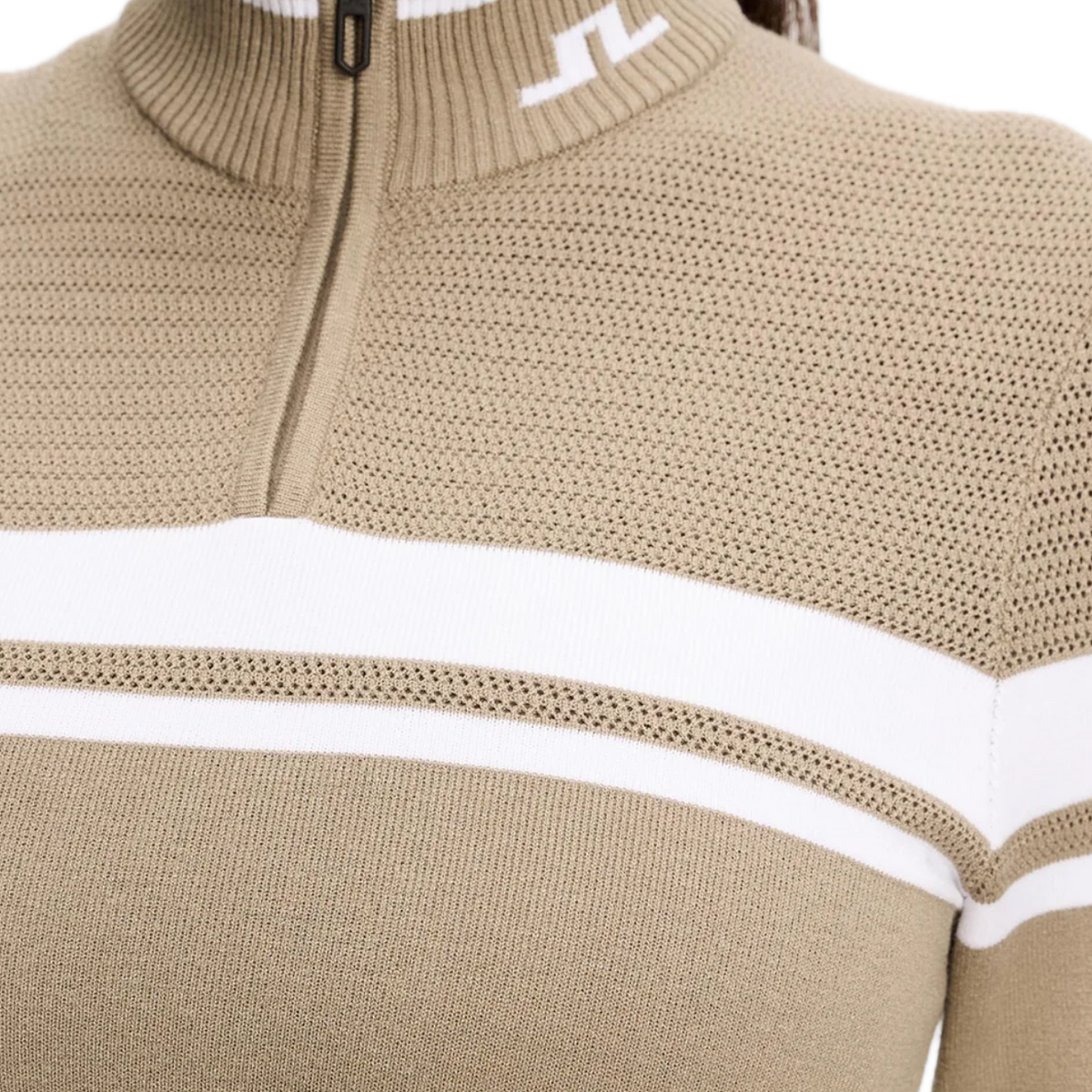 J.Lindeberg Pull Ariadne Knit Quarter Zip Brindle